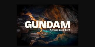 Gundam Font Poster 1