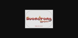 Guondrong Font Poster 1