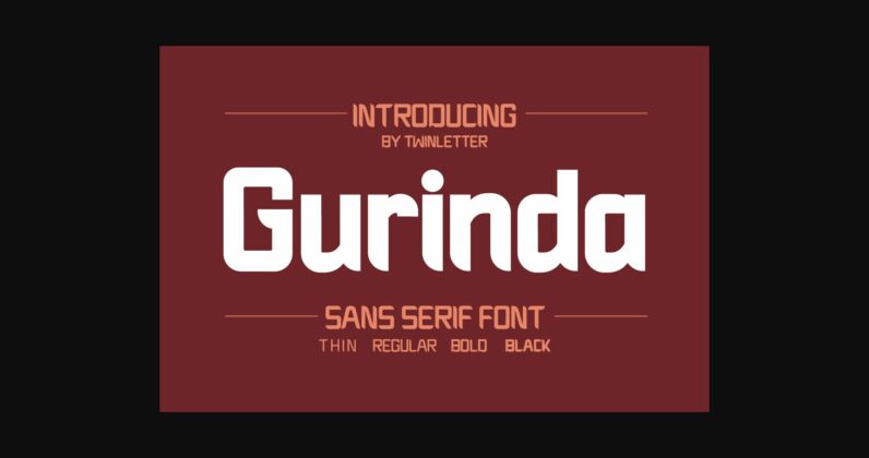 Gurinda Font Poster 3