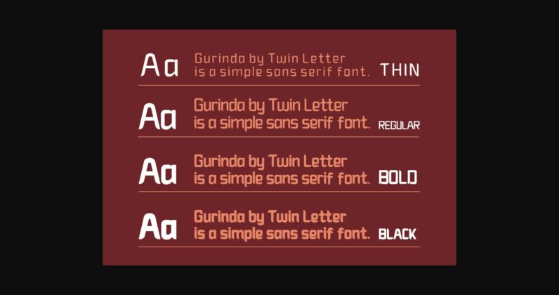 Gurinda Font Poster 4