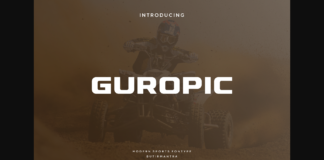 Guropic Font Poster 1