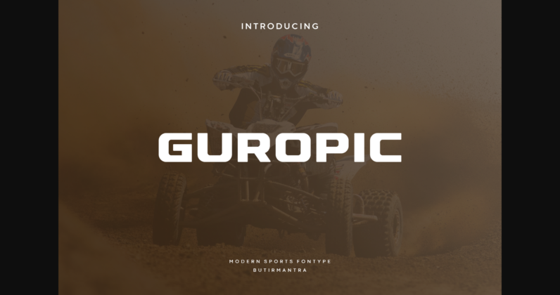 Guropic Font Poster 1