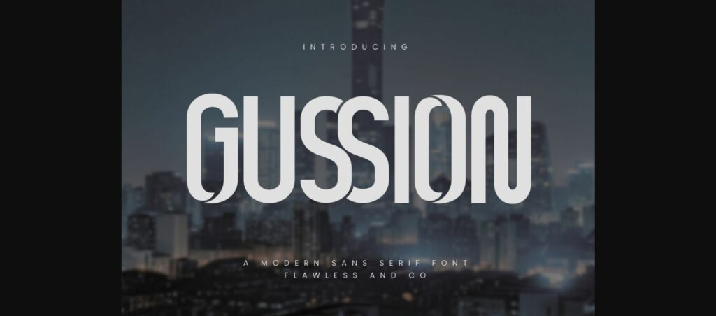 Gussion Font Poster 1