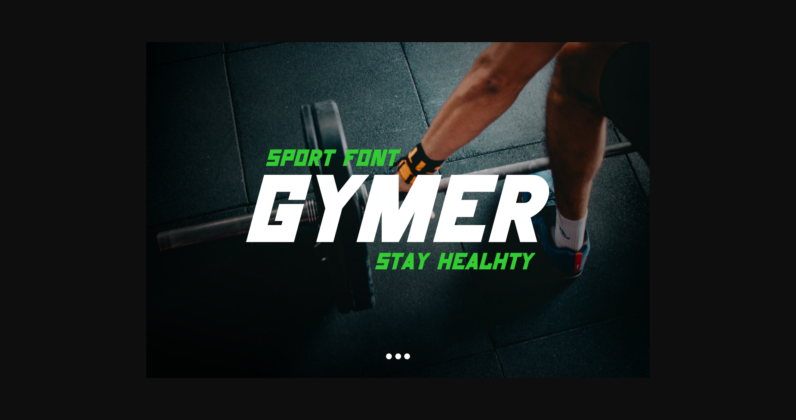 Gymer Font Poster 3