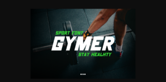 Gymer Font Poster 1