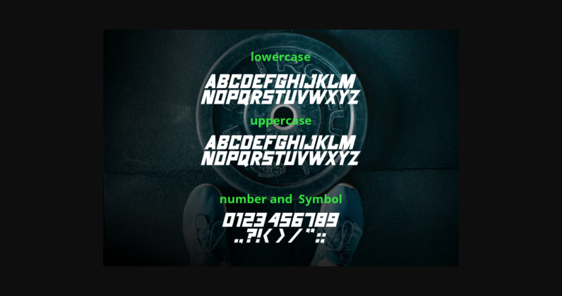 Gymer Font Poster 5