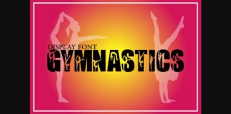 Gymnastics Font Poster 1