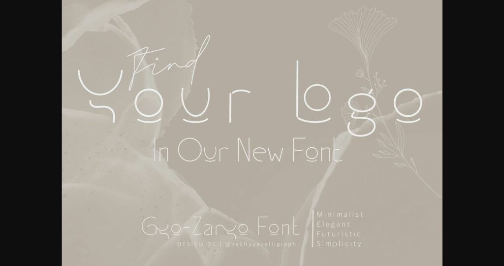 Gyo-zaryo Font Poster 11