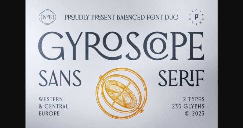 Gyroscope Font Poster 3