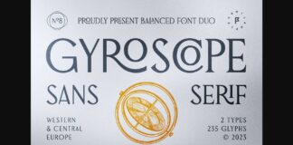 Gyroscope Font Poster 1