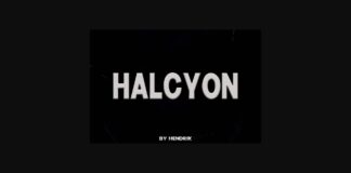 Halcyon Font Poster 1