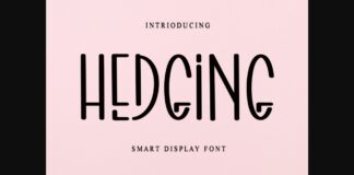 Hedging Font Poster 1