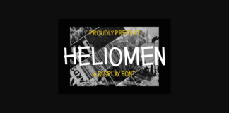 Heliomen Font Poster 1