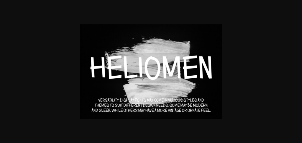 Heliomen Font Poster 6