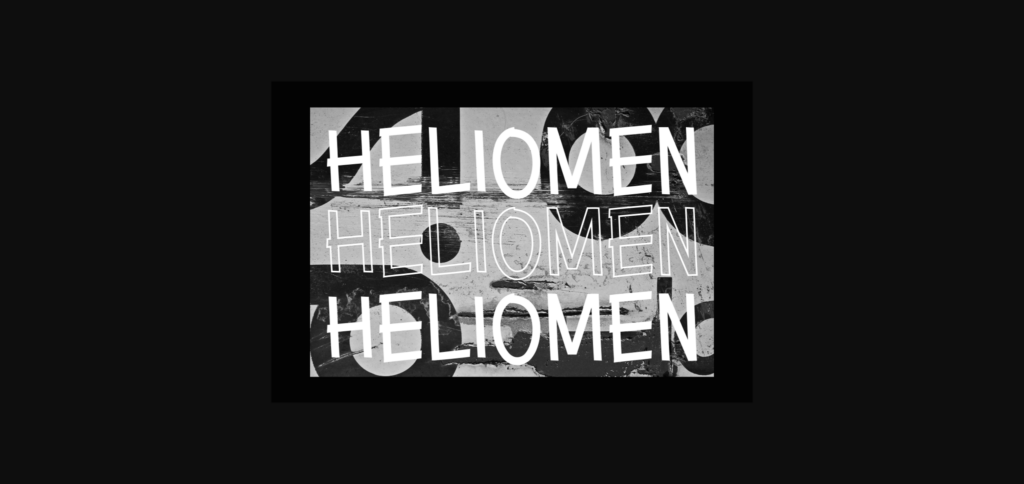 Heliomen Font Poster 7