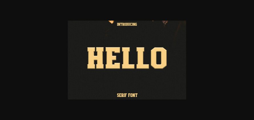 Hello Font Poster 3