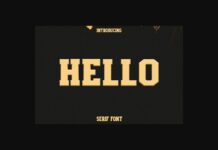 Hello Font Poster 1