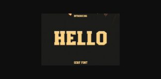 Hello Font Poster 1