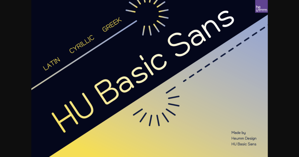 HU Basic Sans Font Poster 3