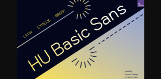 HU Basic Sans Font Poster 1