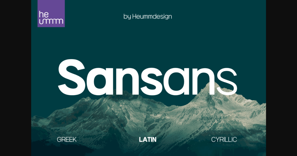 Hu Sansans Font Poster 3