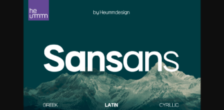 Hu Sansans Font Poster 1