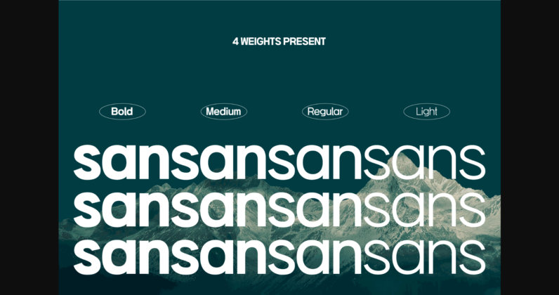 Hu Sansans Font Poster 2