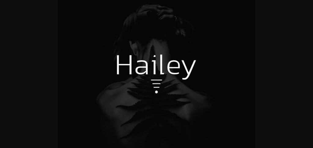 Hailey  Font Poster 1