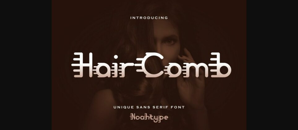 Hair Comb Font Poster 1