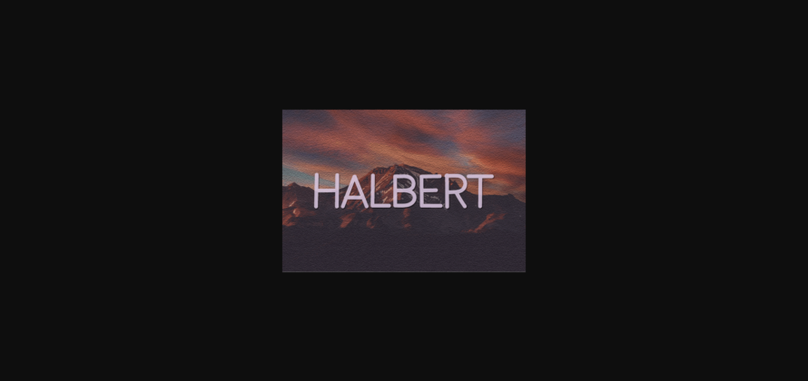 Halbert Font Poster 3