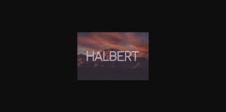 Halbert Font Poster 1