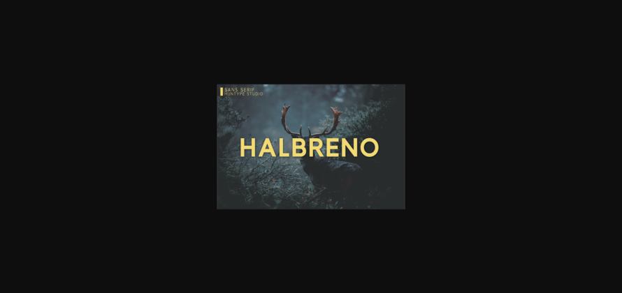 Halbreno Font Poster 3