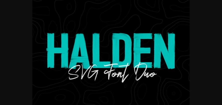 Halden Font Poster 3