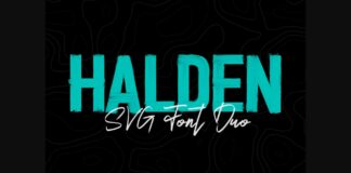 Halden Font Poster 1