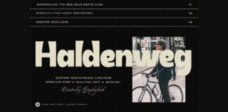 Haldenweg Font Poster 1