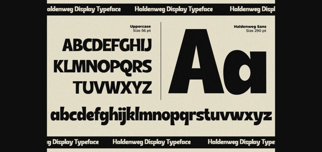 Haldenweg Font Poster 5