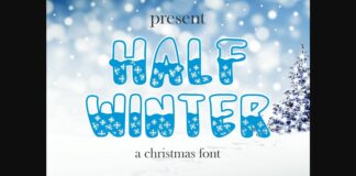 Half Winter Font Poster 1