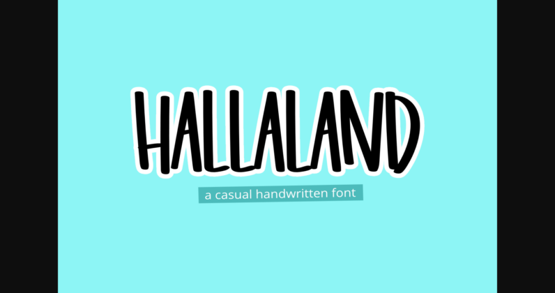 Hallaland Font Poster 3