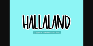 Hallaland Font Poster 1