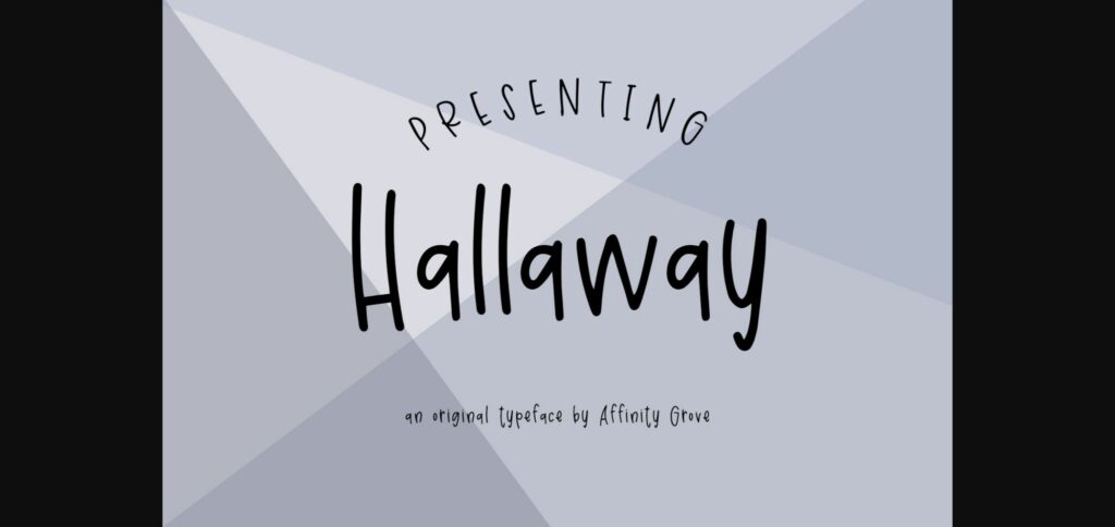 Hallaway Font Poster 3