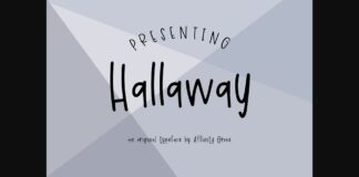 Hallaway Font Poster 1