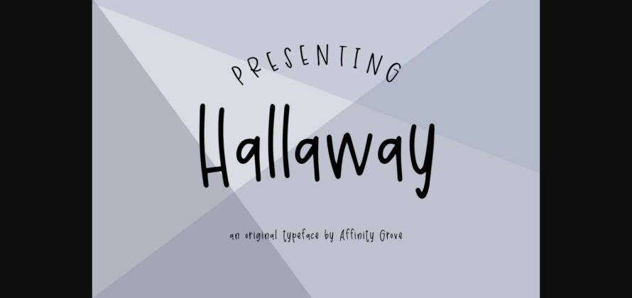 Hallaway Font Poster 1