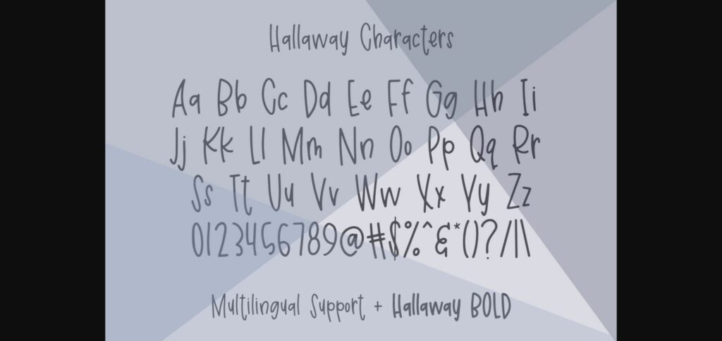 Hallaway Font Poster 4