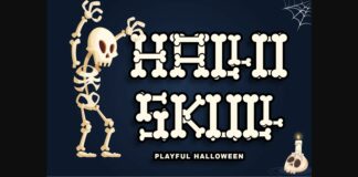 Hallo Skull Font Poster 1