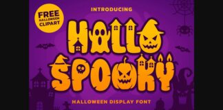 Hallo Spooky Font Poster 1