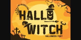 Hallo Witch Font Poster 1