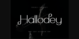 Hallodey Font Poster 1