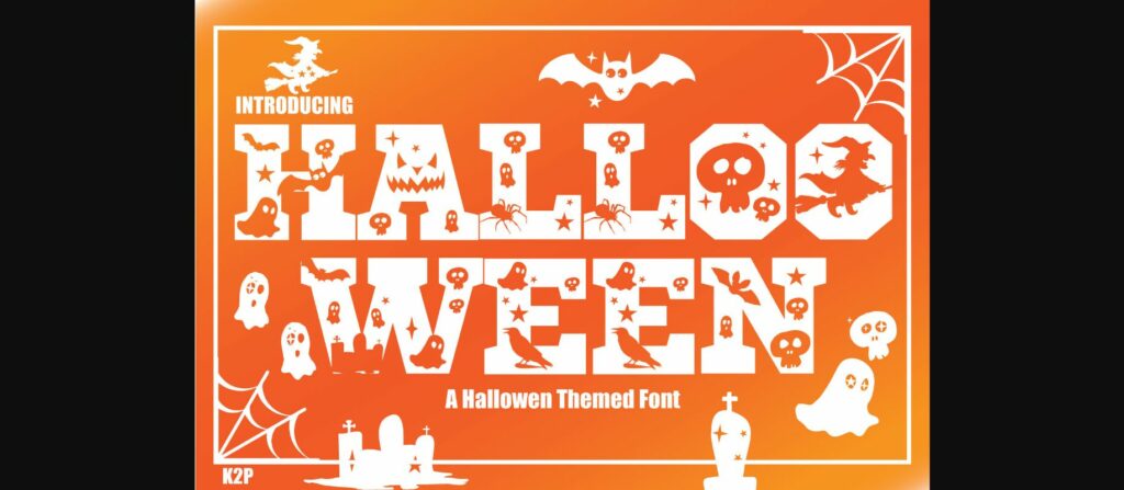 Hallooween Font Poster 3