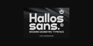 Hallos Sans Font Poster 1