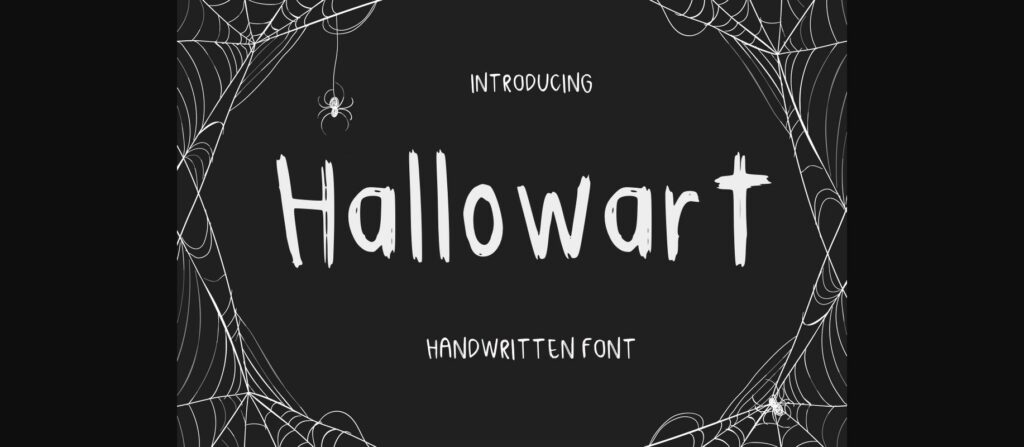 Hallowart Font Poster 3